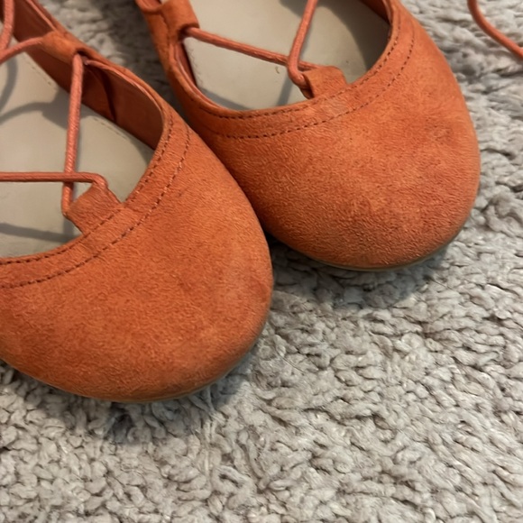 Zara Girls Lace Up Ballet Flats - Picture 4 of 6